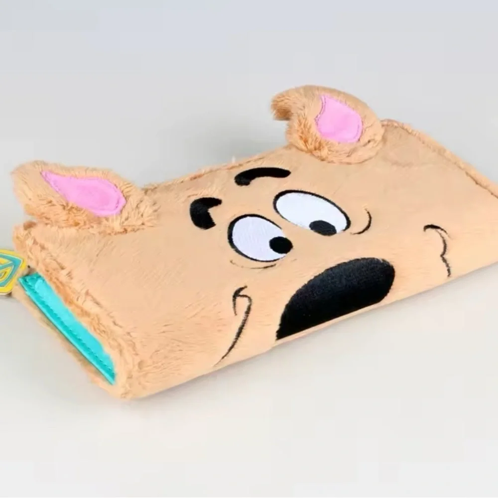 Scooby Doo Theme Plush Texture Zip Around Wallet